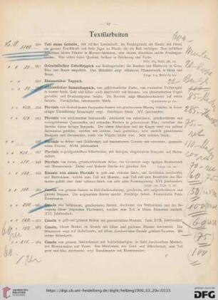 Textilarbeiten (Nr. 950-1013)