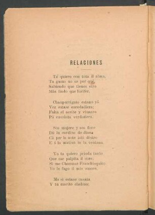 Relaciones