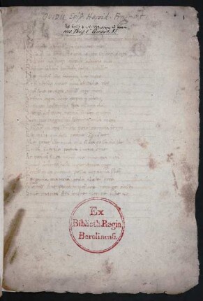 Epistolae Heroidum (unvollständig)