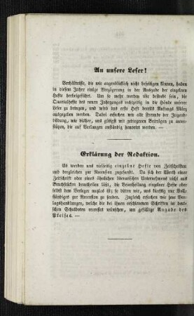 Erklärung der Redaktion