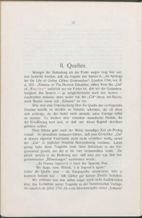 II. Quellen.