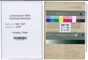 Entnazifizierung Peter Huelser , geb. 07.06.1905 (Fahrradmechaniker)