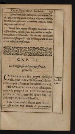 Cap. LI. De Congressu obliquo per stratagemata.