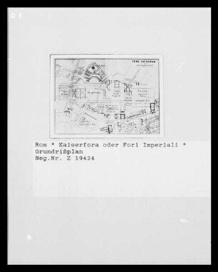 Rom, Grundriss der Kaiserforen