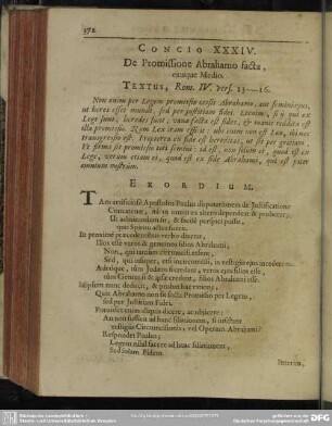 Concio XXXIV. De Promissione Abrahamo facta, ejusque Medio