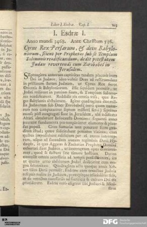 Liber I. Esdrae.