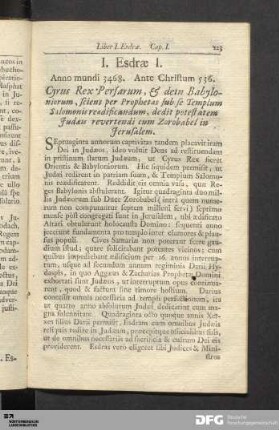Liber I. Esdrae.