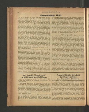 Verbandstag 1932