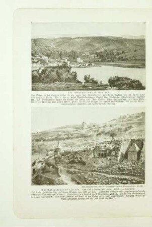 Das Kalkplateau von Judäa. Das Tal Josaphat (Kidrontal), östlich von Jerusalem