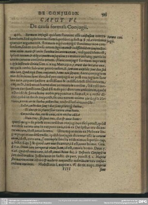 Caput VI. De causa formali Conjugii