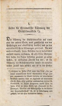 Nikolaus Friedreich's gesammelte medicinische Programme