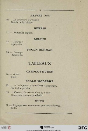 Tableaux (Nr. 24-30)