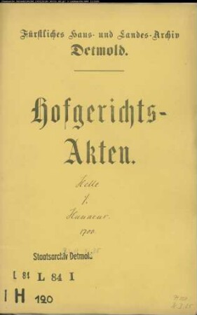 Helle, Johann Henrich und Consort. gegen Friedrich Rudolf Hunaeus - Immission (Besitzeinweisung)