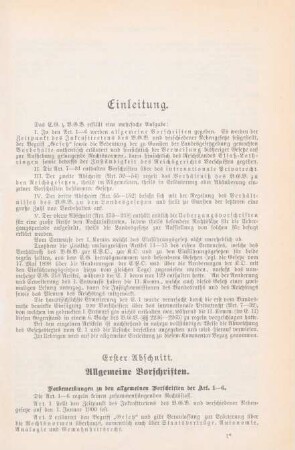 Erster Abschnitt. Allgemeine Vorschriften