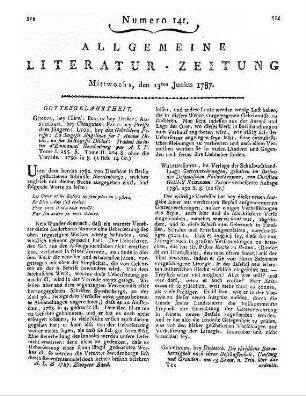 Gebete und Lieder zum Frühgottesdienst 1785. Würzburg: Rienner [s.a.]