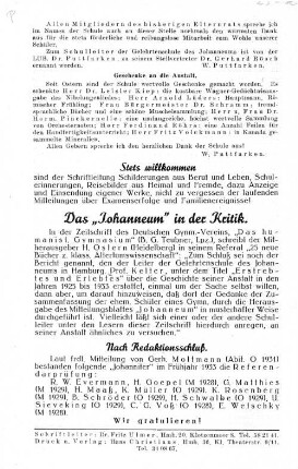 Stets willkommen