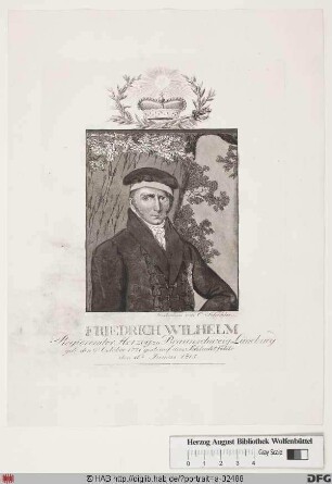 Bildnis Friedrich Wilhelm, Herzog von Braunschweig-Lüneburg-Oels (der "Schwarze Herzog")