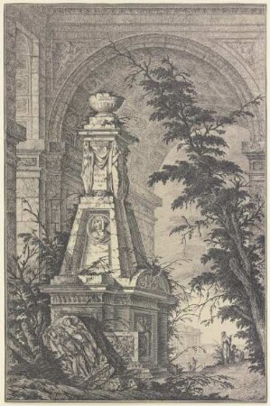 Grabmonument mit Triumphbogen