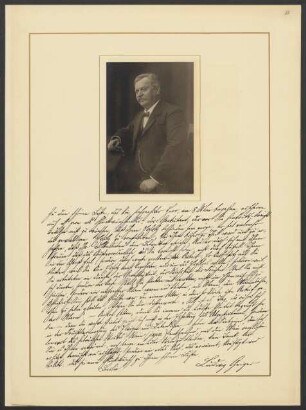 [Prof.] Ludwig Geiger