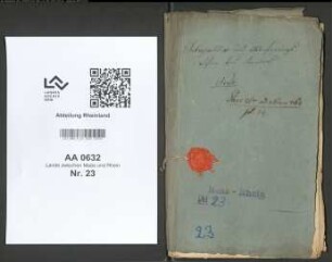 Lastenverteilung und Ablieferungslisten des Kantons Neuss (Kriegslieferungen)