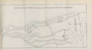 Schets van het terrein van de baai van Padang-Cove naar Cassoemba