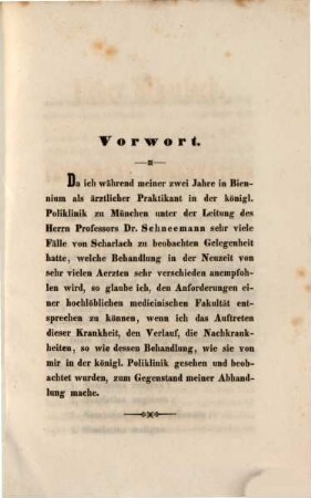 Ueber Scharlach