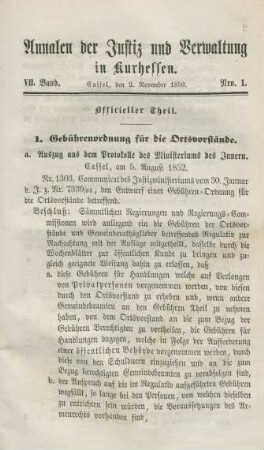 Officieller Theil. 2. November 1859-1. October 1860 = Nro.1-12