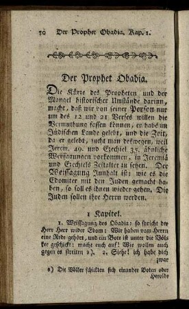 Der Prophet Obadia.