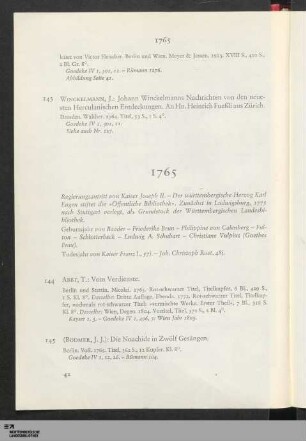 1765 (Nr. 144-153)