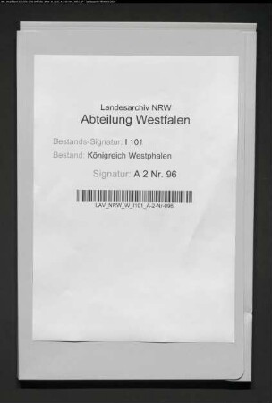 Verkauf der zum Damenstift Neuenheerse gehörigen Fruchtzehnten