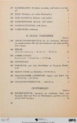 II. Etage: Vorzimmer (Nr. 283-290)