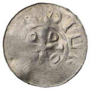Fundmünze, Otto-Adelheid-Pfennig, ohne Jahr, bis Ende 11. Jh. geprägt