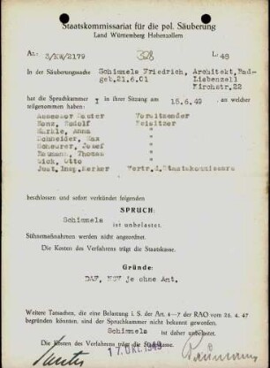 Schimmels, Friedrich