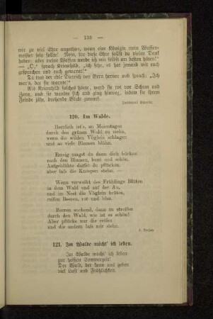 121. Im Walde möcht' ich leben.