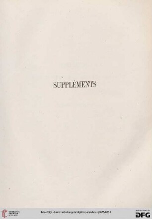 Suppléments
