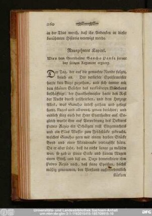 Neunzehntes Kapitel. Wie's dem Statthalter Sancho Pansa ferner bey seinem Regiment ergieng.