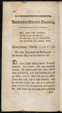 32-44, Am dritten Advents-Sonntag.