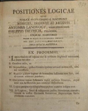 Ex prooemio.