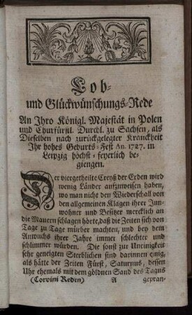 Lob- und Glückwünschungs-Rede...