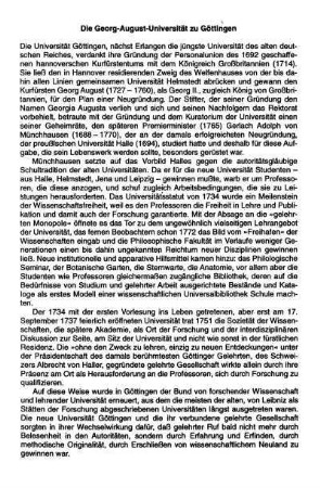 Die Georg-August-Universität zu Göttingen