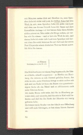 An Herder Hamburg, den 25. Mai 1770