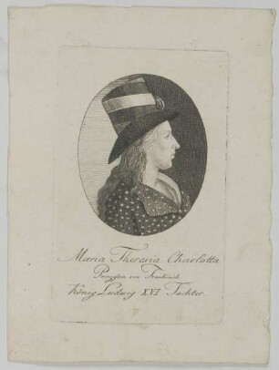 Bildnis der Maria Theresia Charlotta von Frankreich