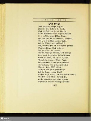 Julius Roth: Die Rose
