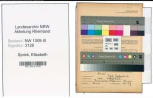 Entnazifizierung Elisabeth Sprick , geb. 05.07.1906 (Geschaeftsfuehrerin)