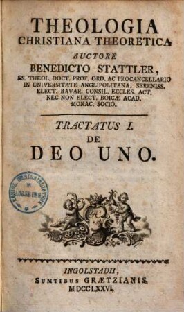 Theologia Christiana theoretica, 1.