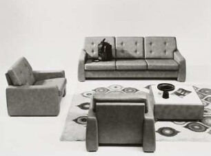 Couchtisch : Sitzgruppe mit Couchtisch (1974; Polstermöbelkombinat Oelsa-Rabenau (PMK))