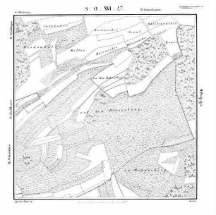 Kartenblatt SO XVI 47 Stand 1821