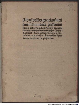 Sermo dominicae passionis ac maternae compassionis