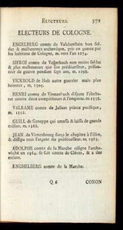 Electeurs De Cologne