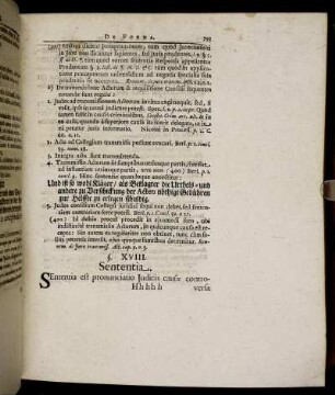 §. XVIII. Sententia.